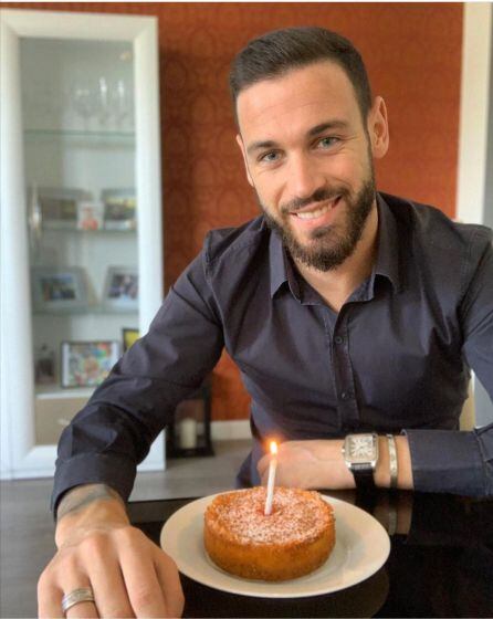 El futbolista del Sporting celebró su cumpleaños el lunes