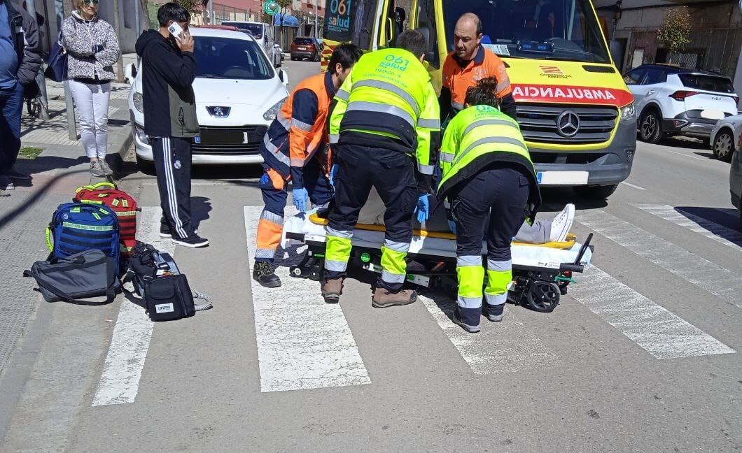 Actuación tras el atropello ocurrido en Huesca este viernes