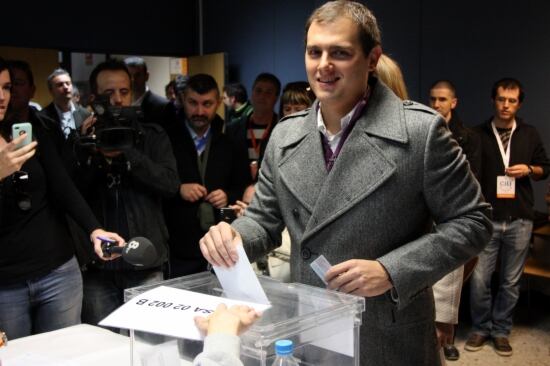 Vota el candidat de Ciutadans, Albert Rivera