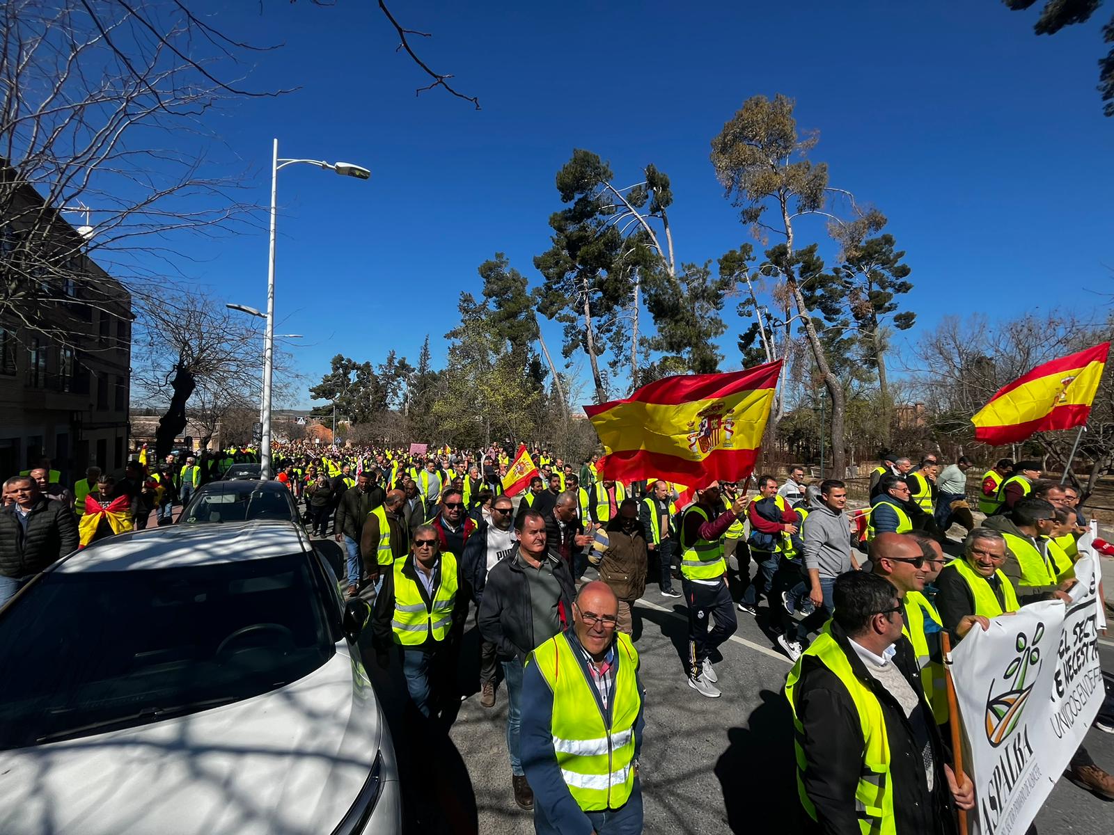 Manifestación de agricultores y ganaderos en Toledo en el mes de marzo de 2024