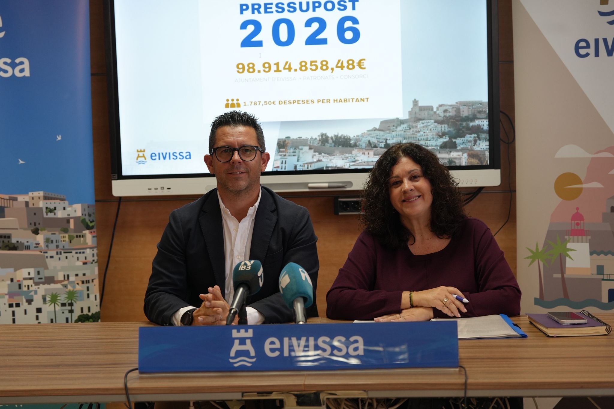 Imagen de la presentación de los presupuestos