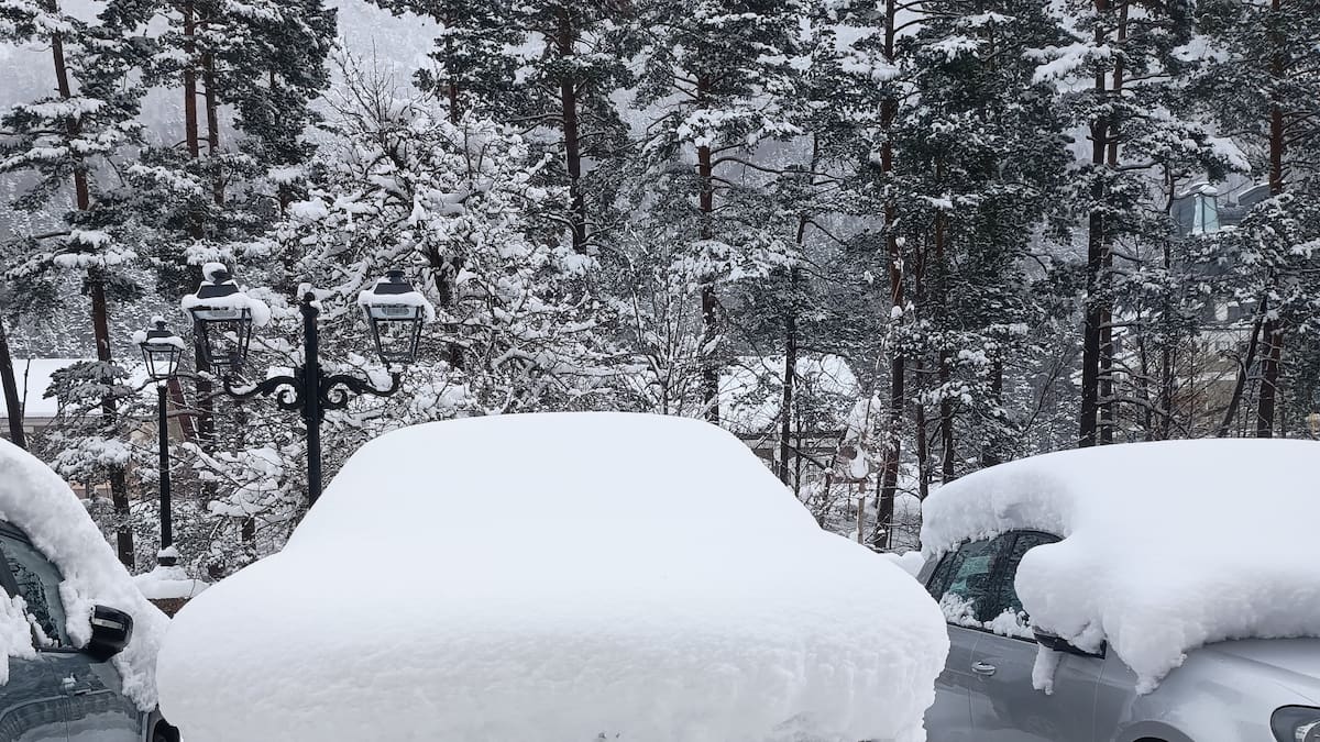 Nivel "naranja" por nevadas en el Pirineo
