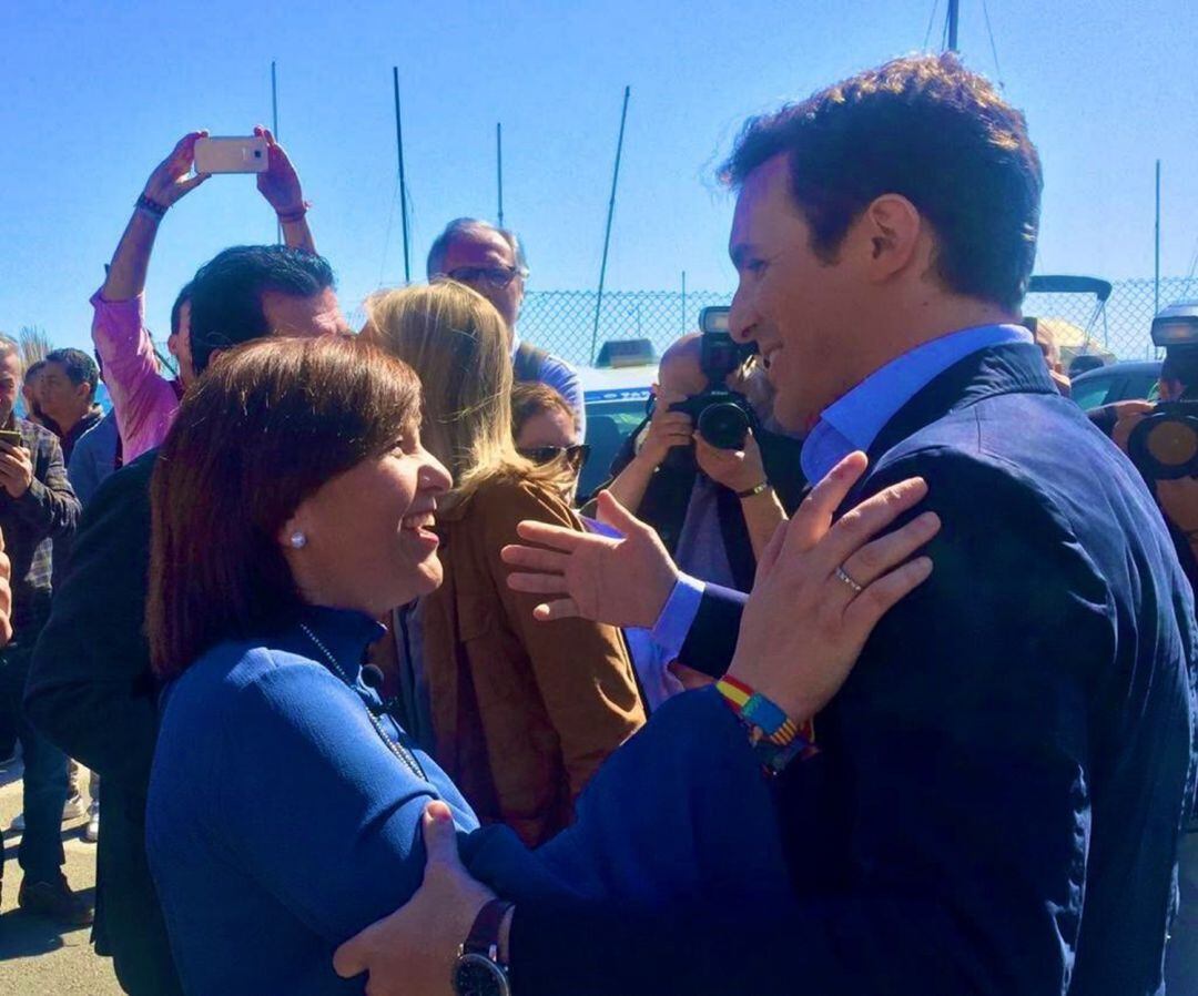 Isabel Bonig y Pablo Casado