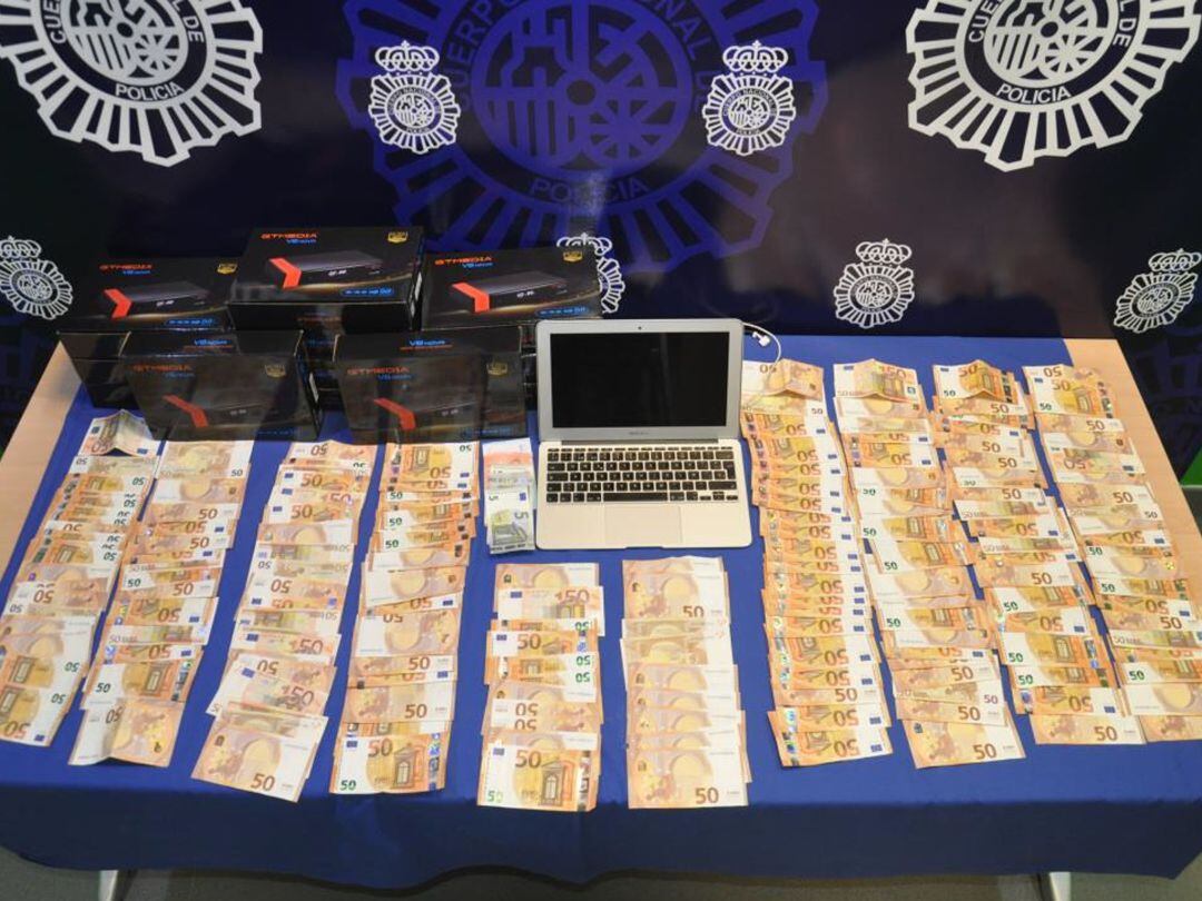 Efectos confiscados a los miembros de este grupo