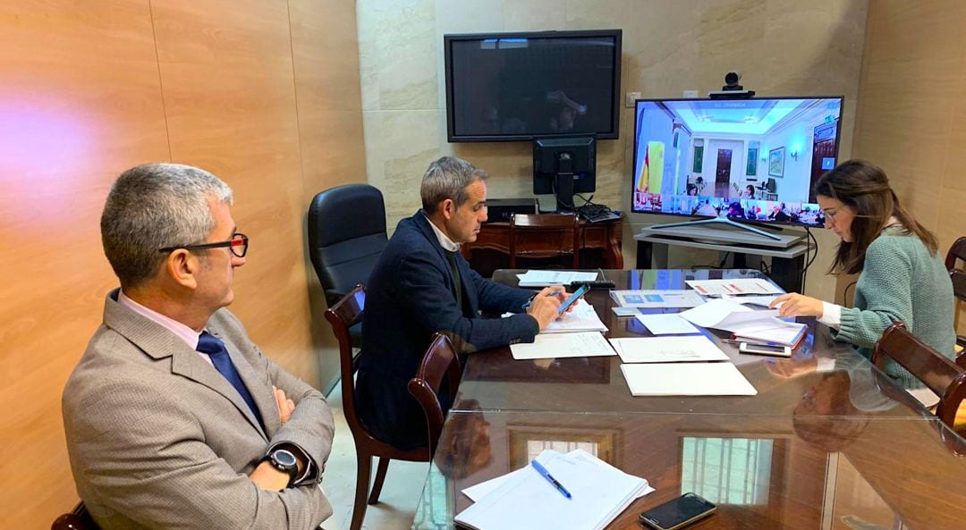 Pacheco hoy en la sede de la Subdelegación del Gobierno en Cádiz