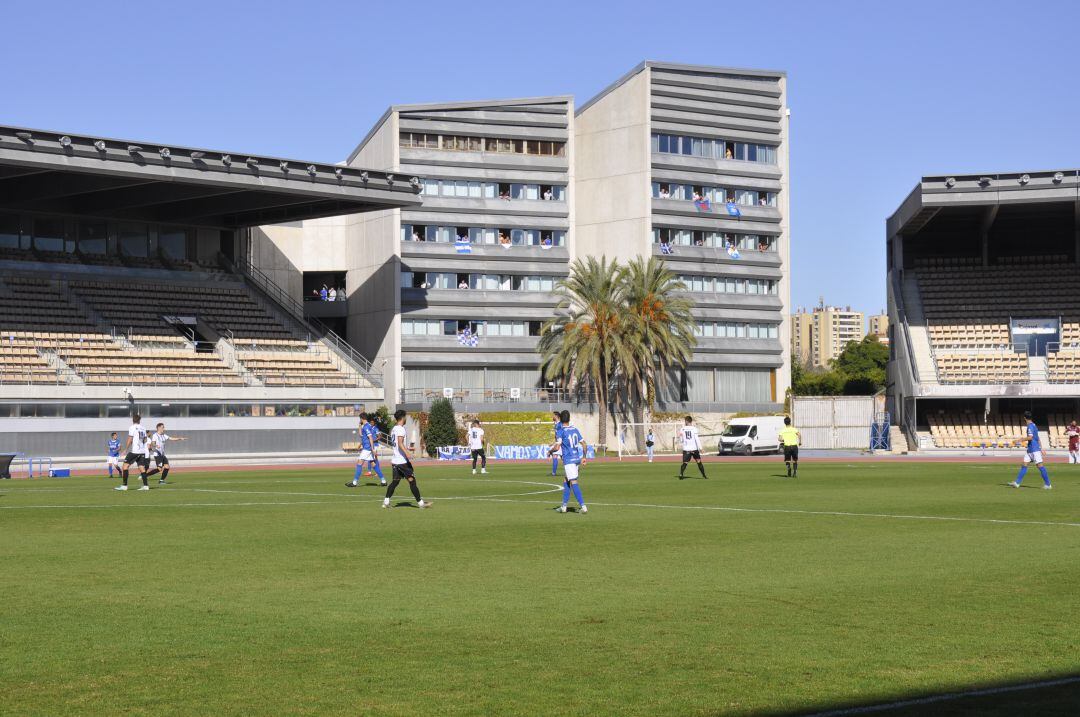 Imagen del partido disputado este domingo en Chapín