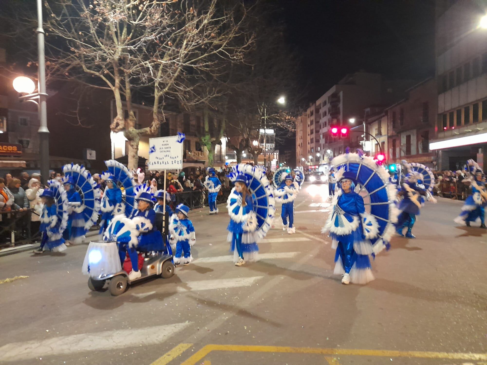 Desfile de carnaval en Aranda 2023, A. V. Santa Catalina disfraz Brisas del Duero