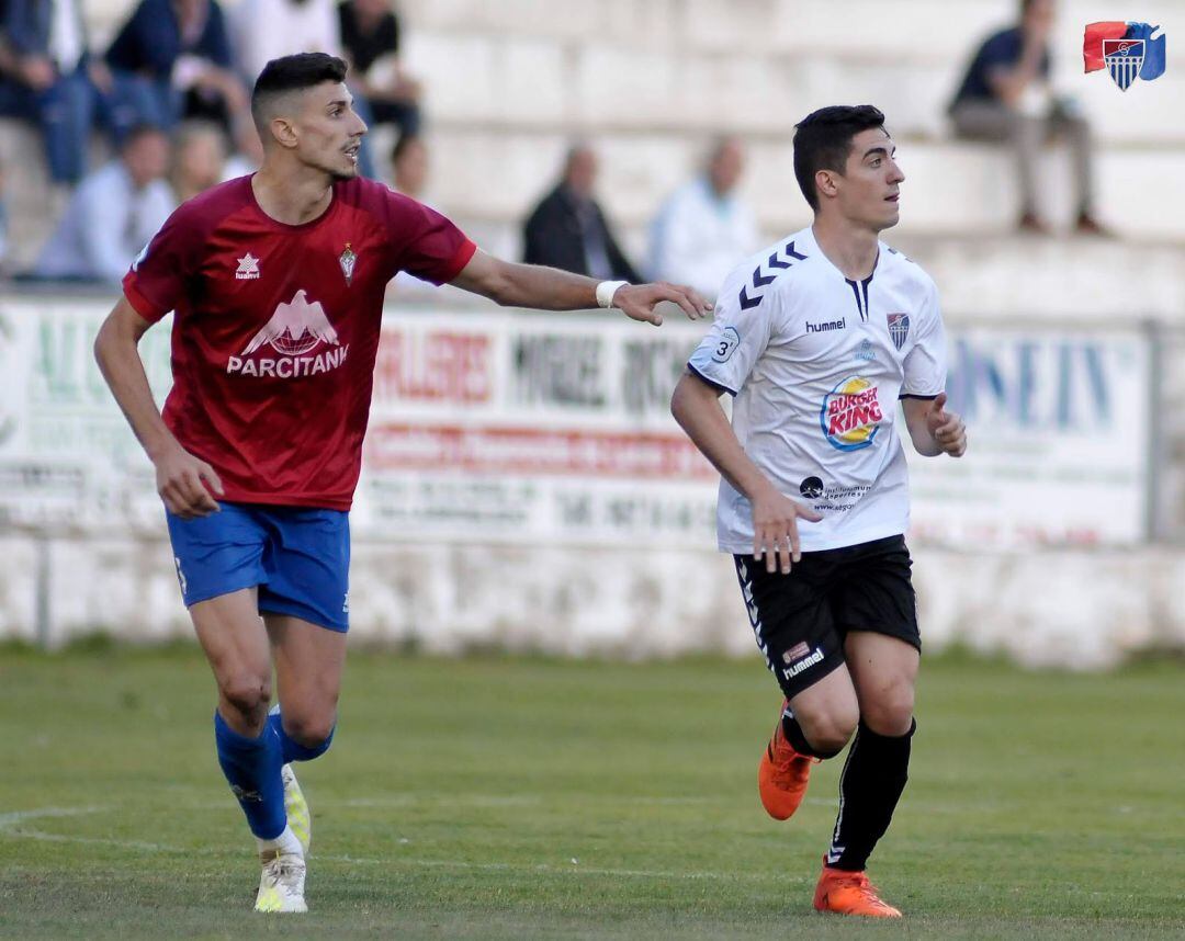 El segoviano Ivi, durante el partido de ida contra el Villarrobledo