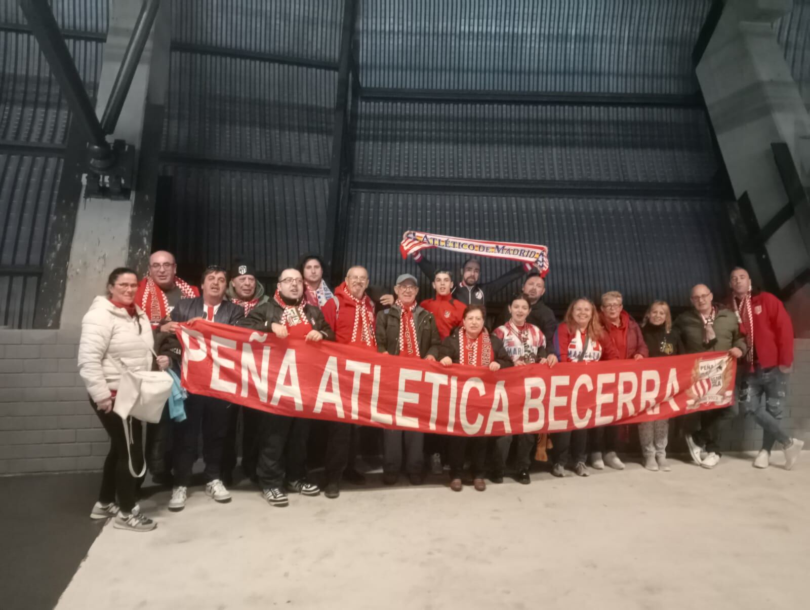 Los peñistas durante uno de sus viajes