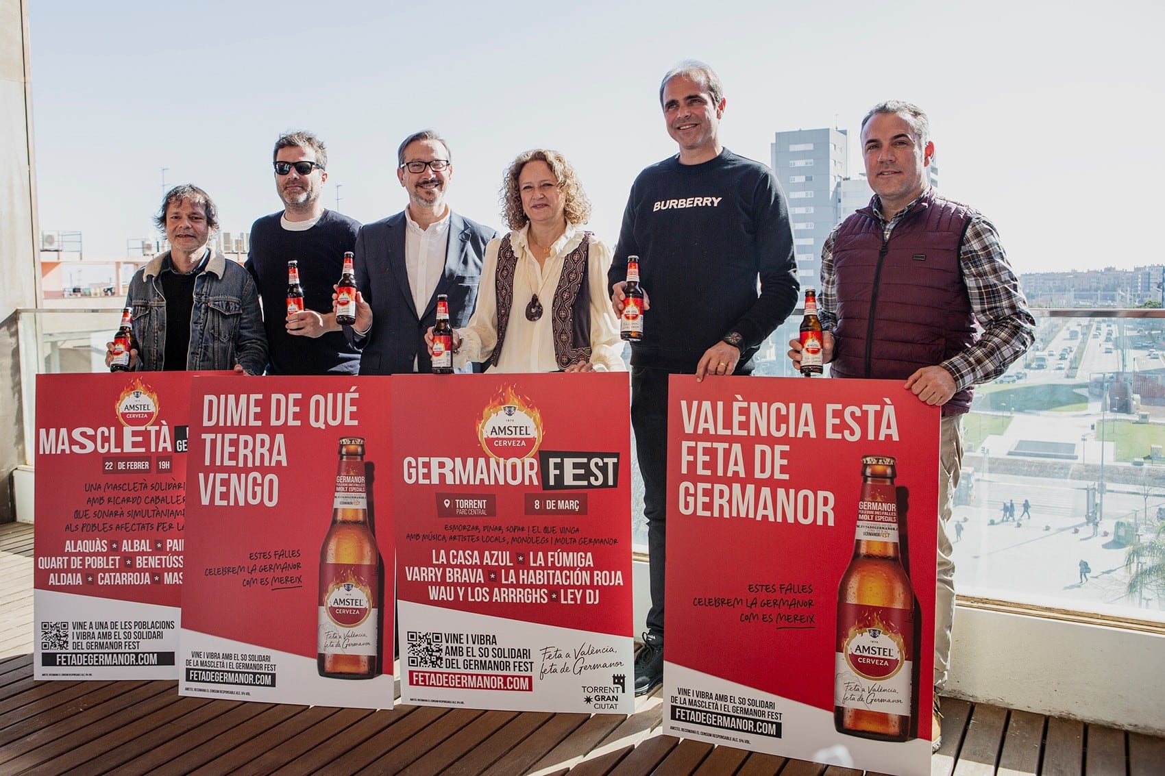 Miembros de la Habitación Roja, Pablo Mazo, Amparo Folgado, Ricardo Caballer y José Vulcano