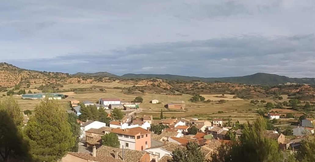 Vista de Ribatajada en la comarca del Campichuelo de Cuenca.