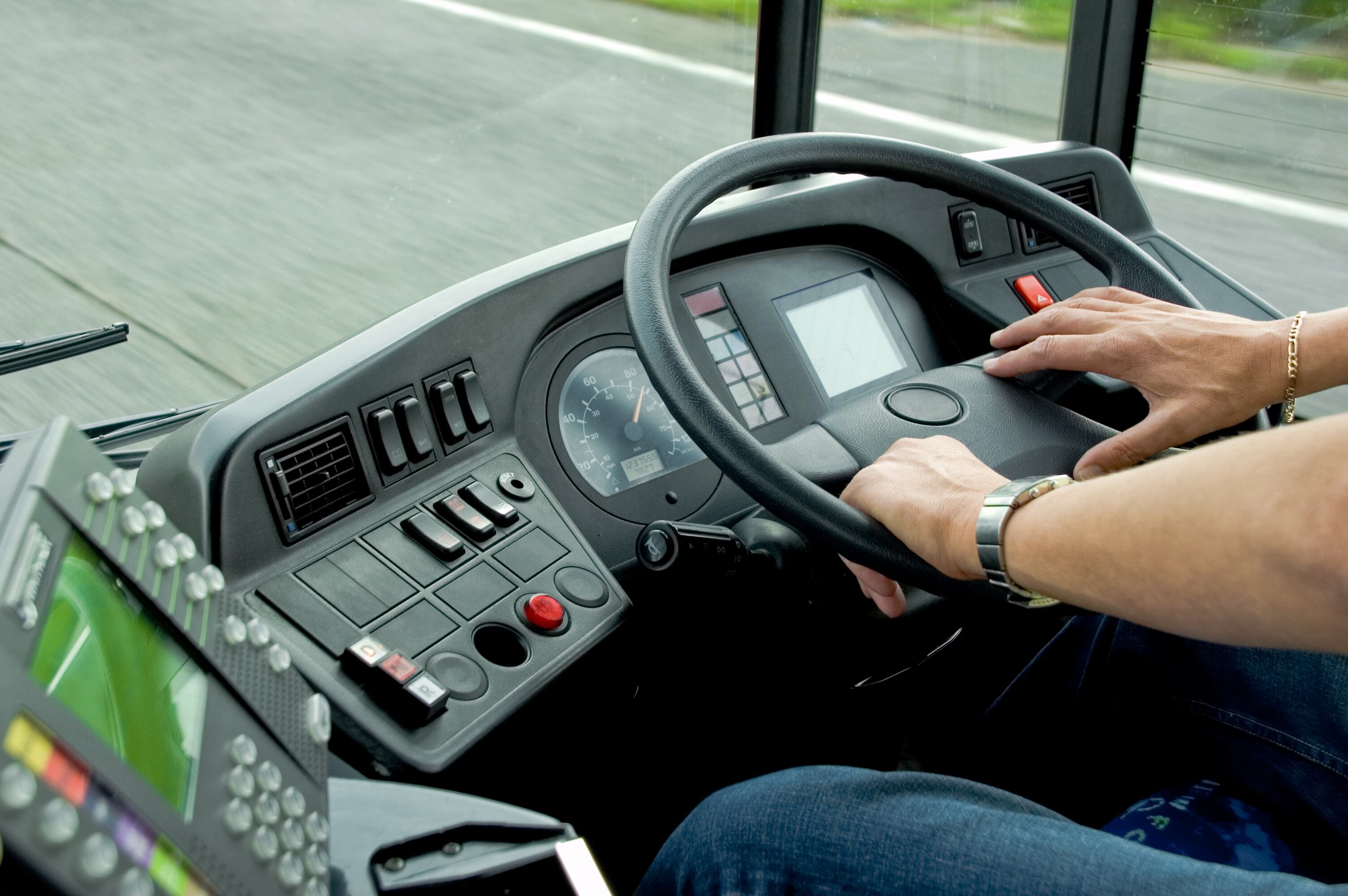 Concentration while driving a bus at 50mph