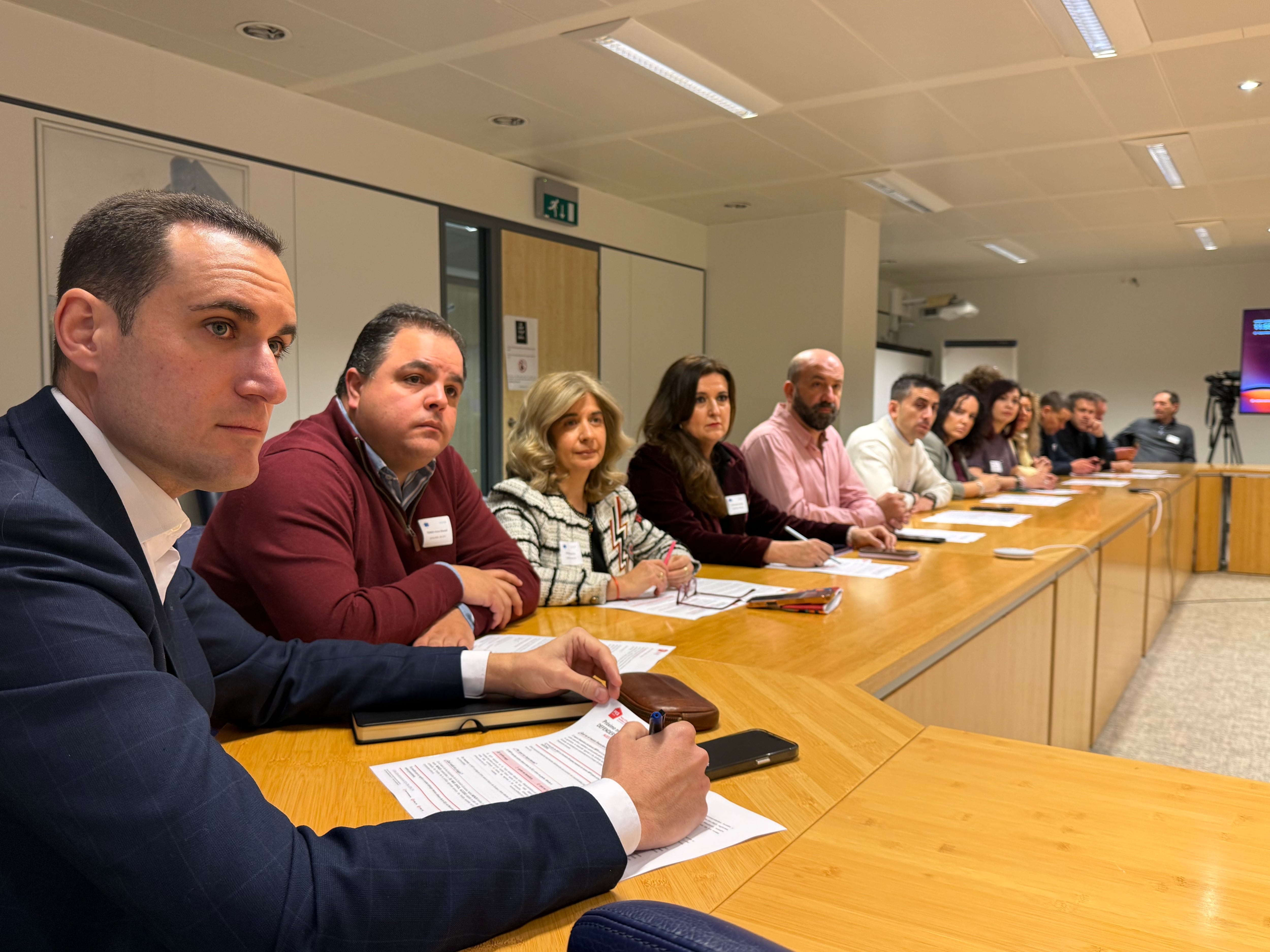 Delegación de alcaldes y alcaldesas socialistas de la provincia de Jaén en Bruselas