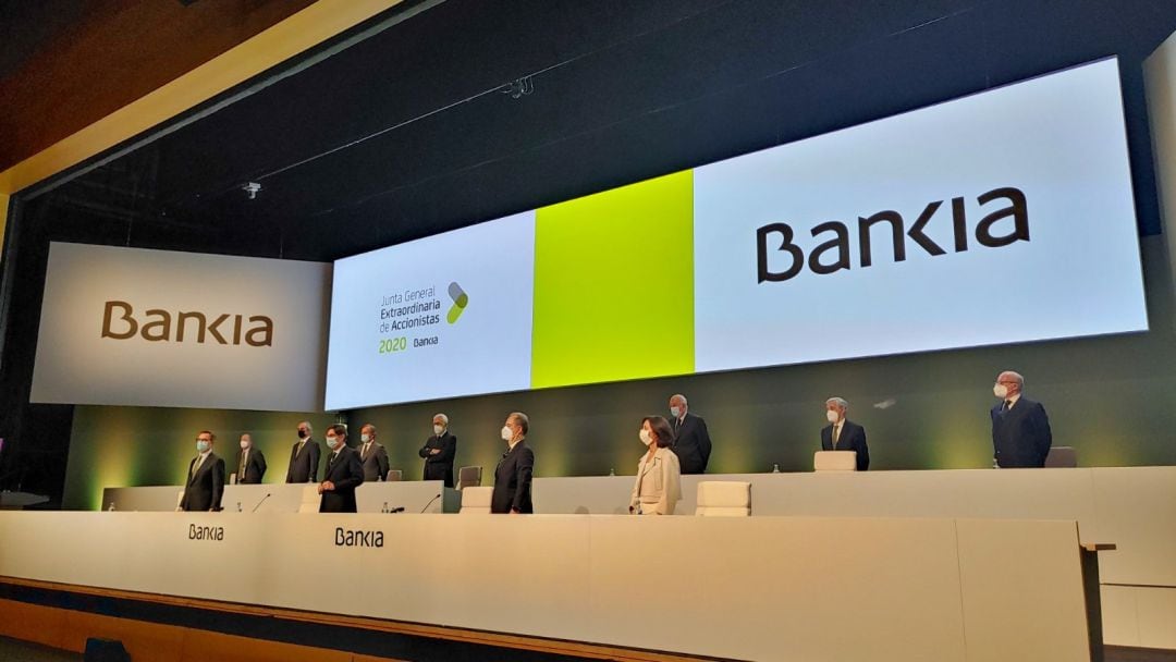 Junta de Accionistas de Bankia que ha aprobado la fusión con Caixabank