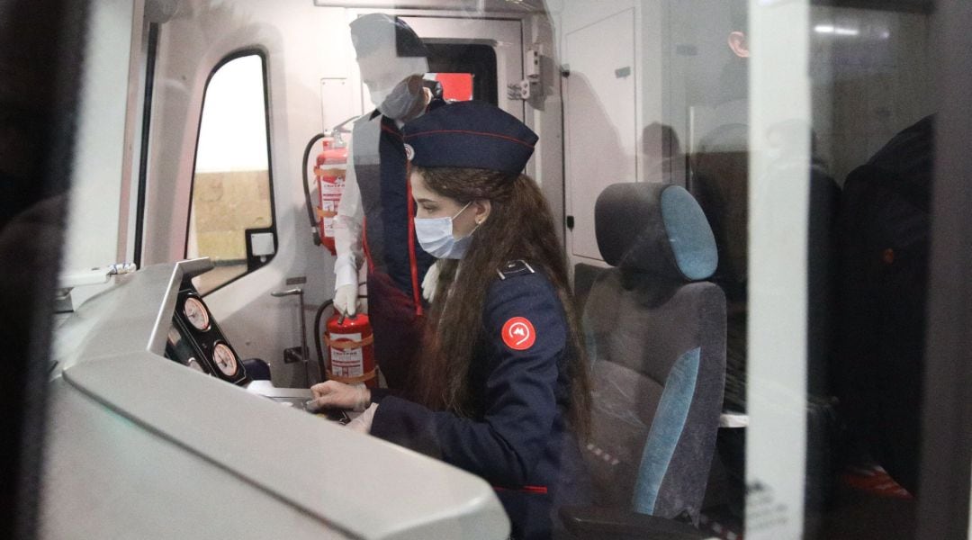 Maria Yakovleva, una de las primeras conductoras de tren en el metro de Moscú