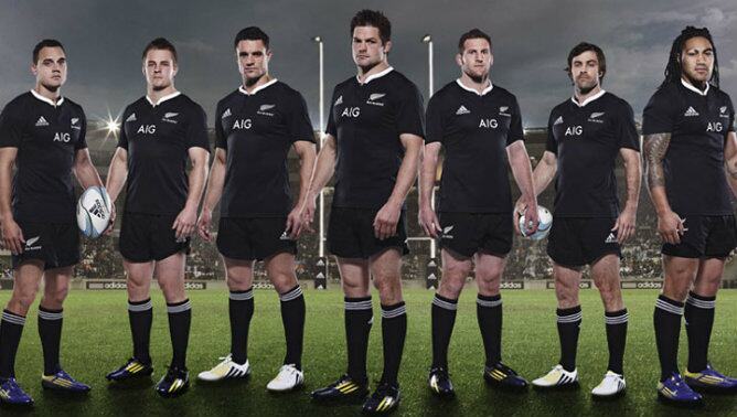 El equipo de Nueva Zelanda, los All Blacks