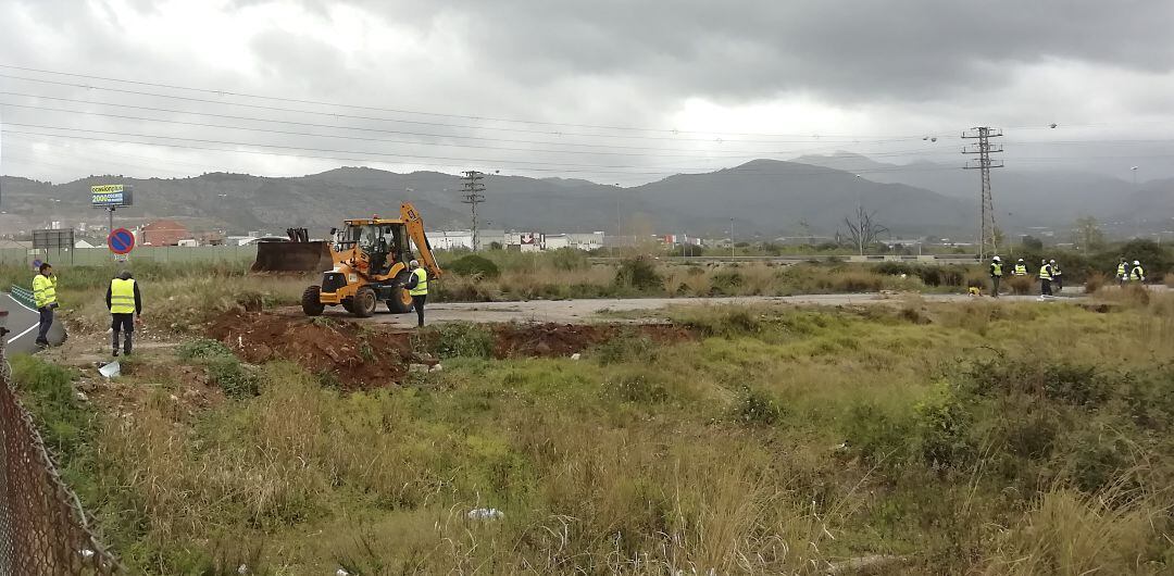 Inicio de las obras del hospital de campaña de Castelló por el coronavirus