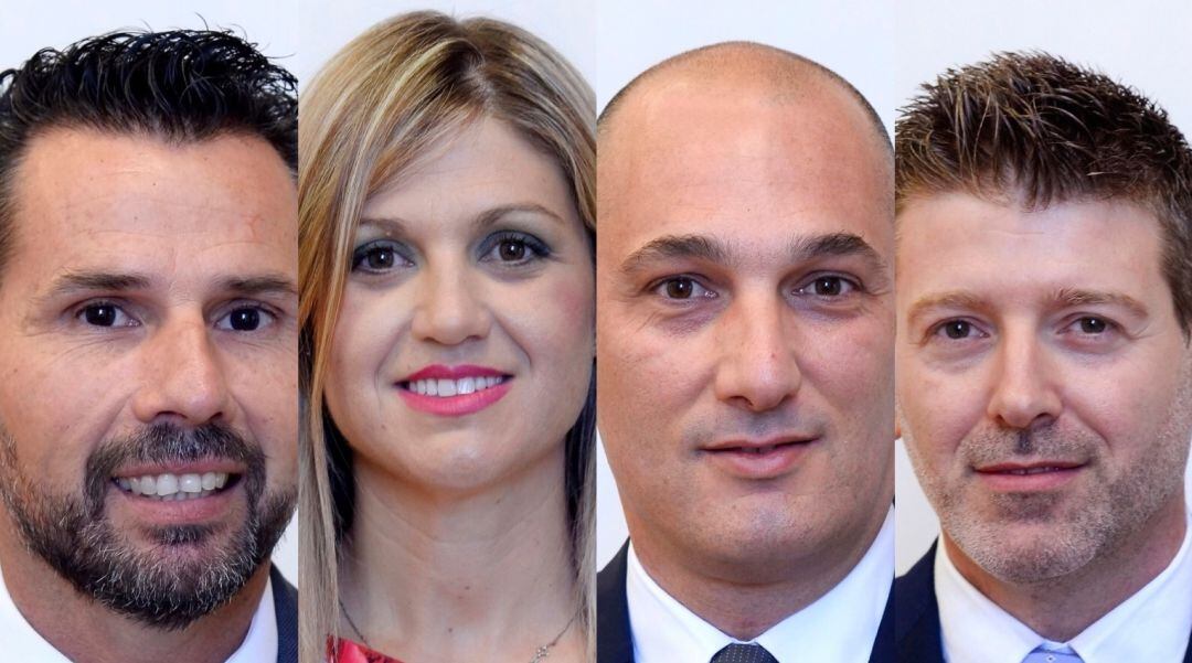 De izquierda a derecha: Mario Gómez, Paqui Pérez, Pedro García Rex y Juan Fernando Hernández
