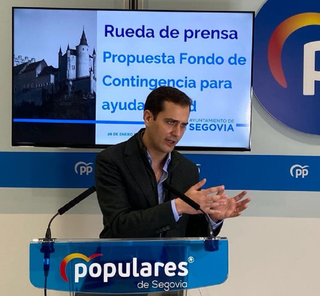 Imágen en archivo de Pablo Pérez en rueda de prensa 