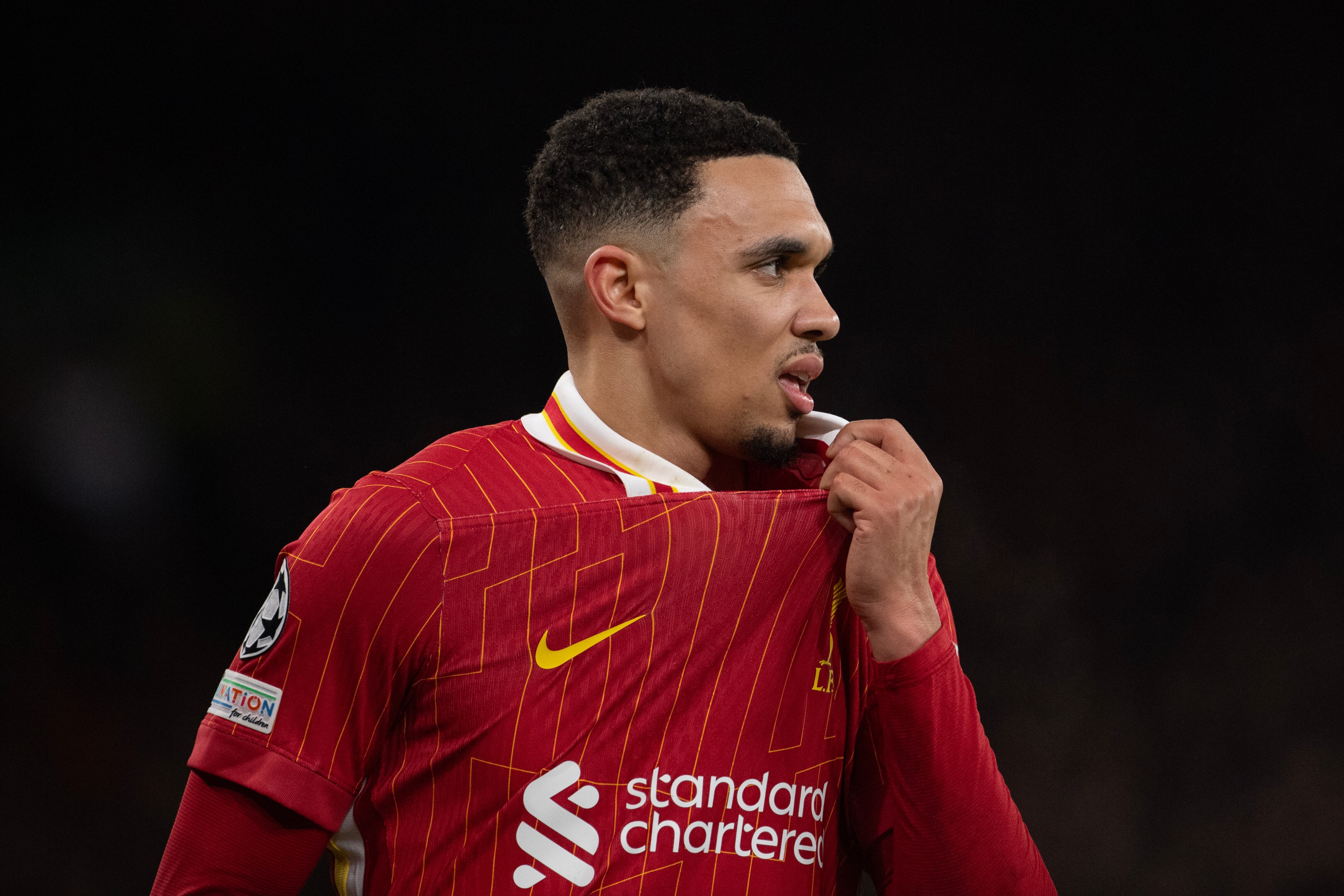 Trent Alexander-Arnold, en su último partido con el Liverpool FC