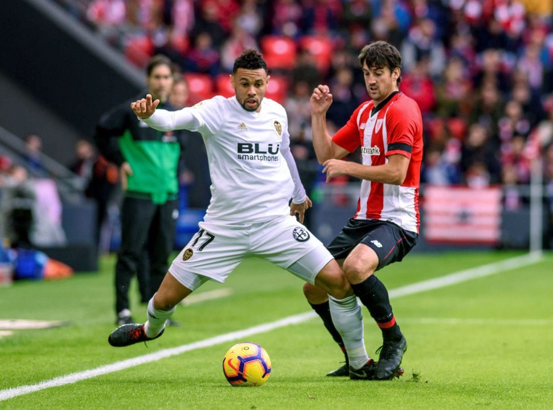 Mikel San José, durante uno de sus partidos con el Athletic.