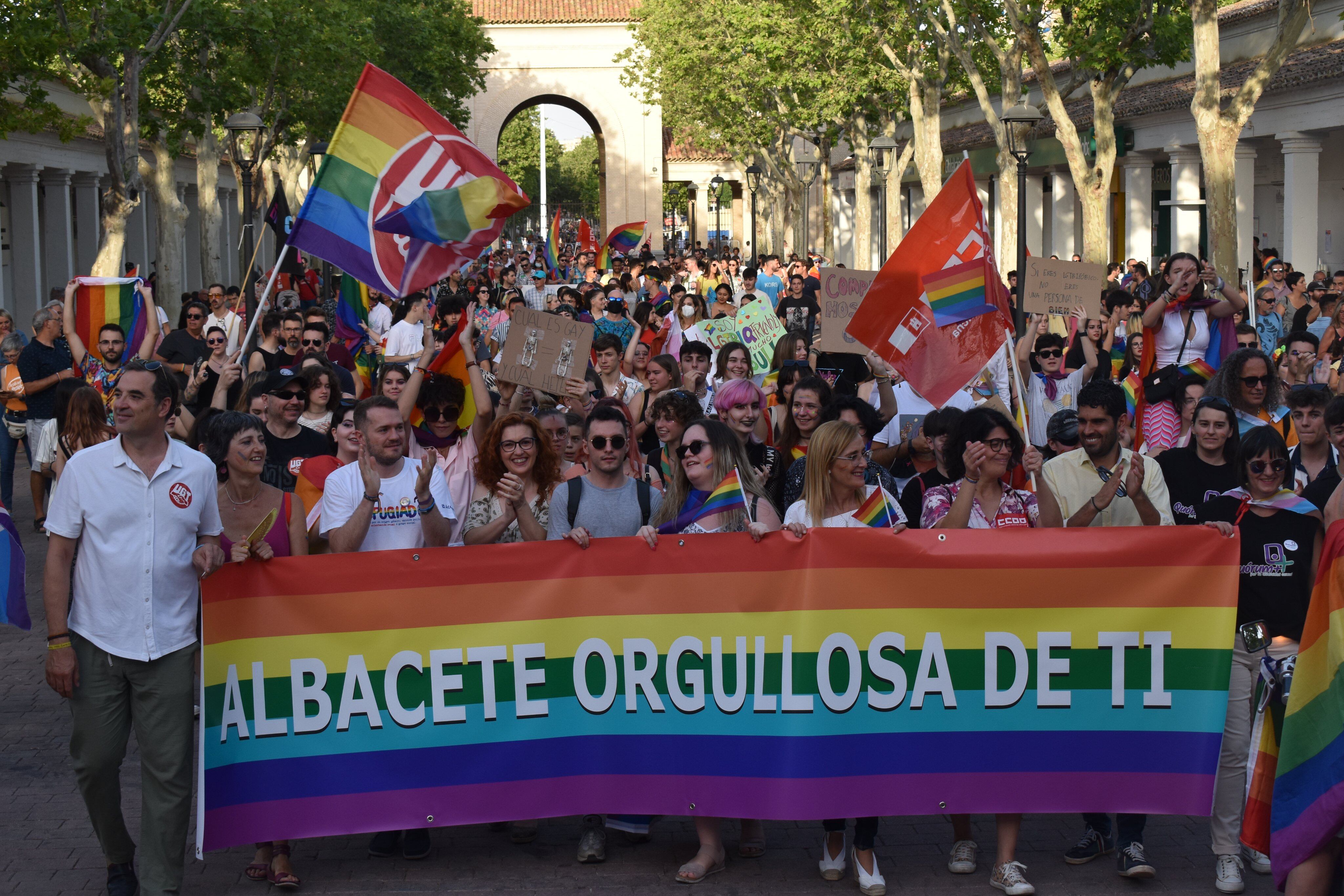 Marcha reivindicativa en Albacete por el Orgullo LGTBIQ+