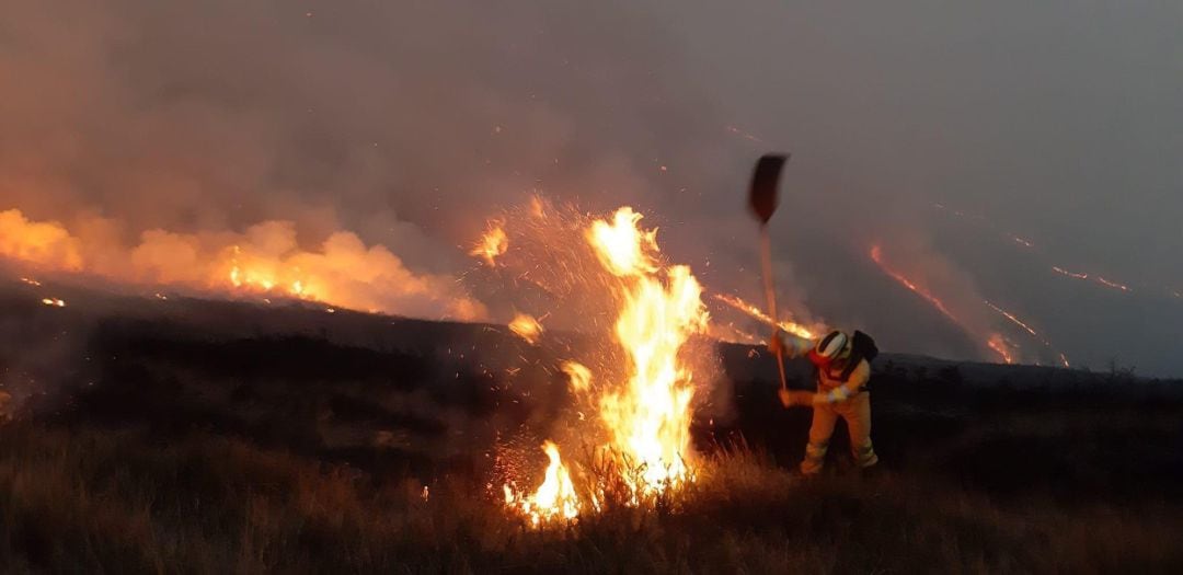 Imagen de archivo de un incendio forestal.