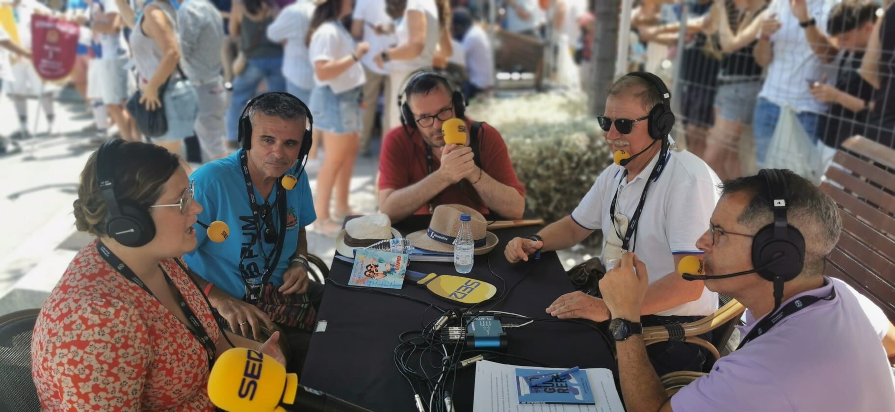 Con Teresa Compañy, Rafa Sellers, Juan Carlos Vizcaíno y Toni Arques