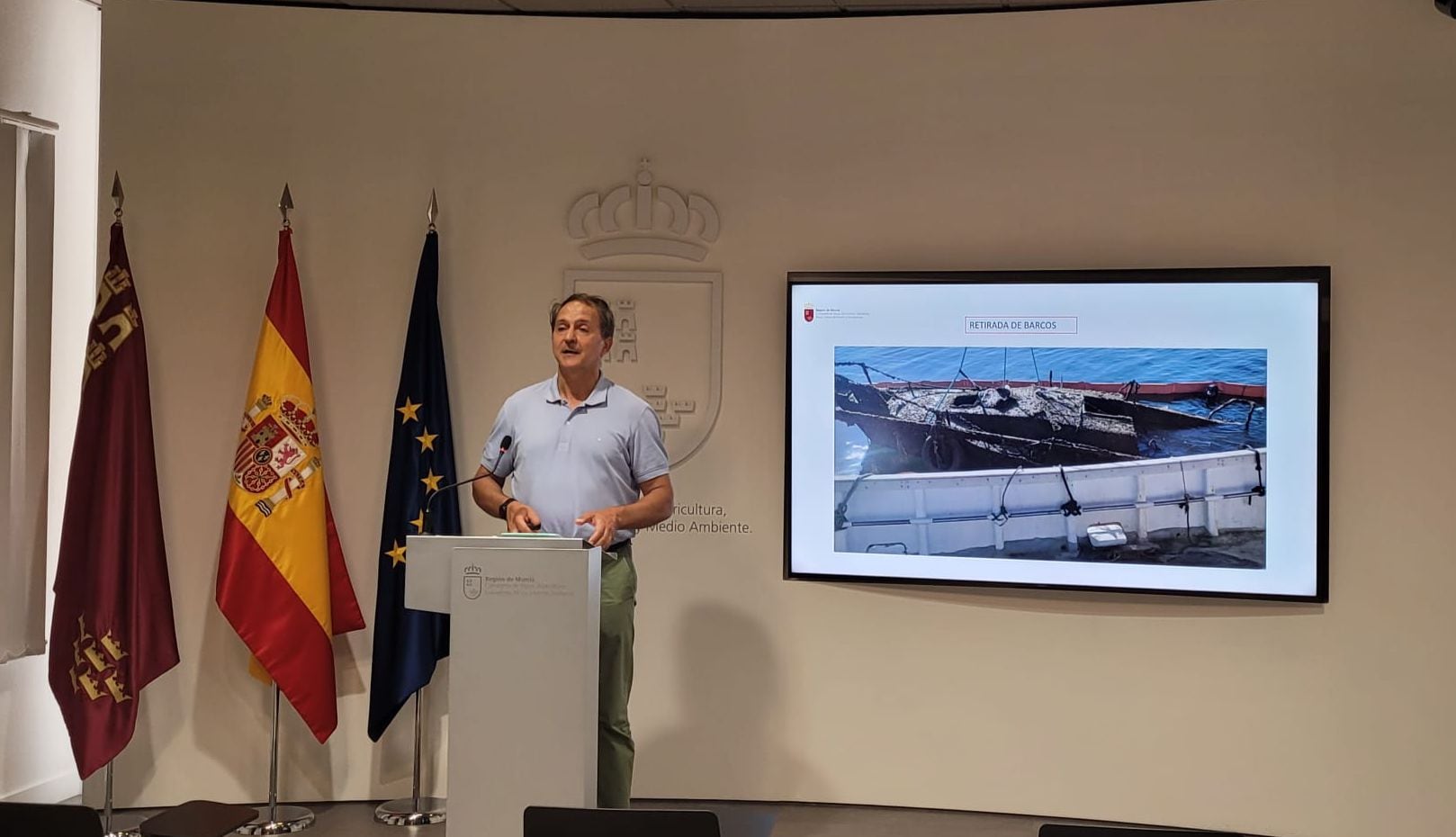 Emilio María Dolores, portavoz del comité de Asesoramiento Científico del Mar Menor