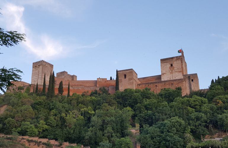 Vista de la Alcazaba, en la Alhambra de Granada