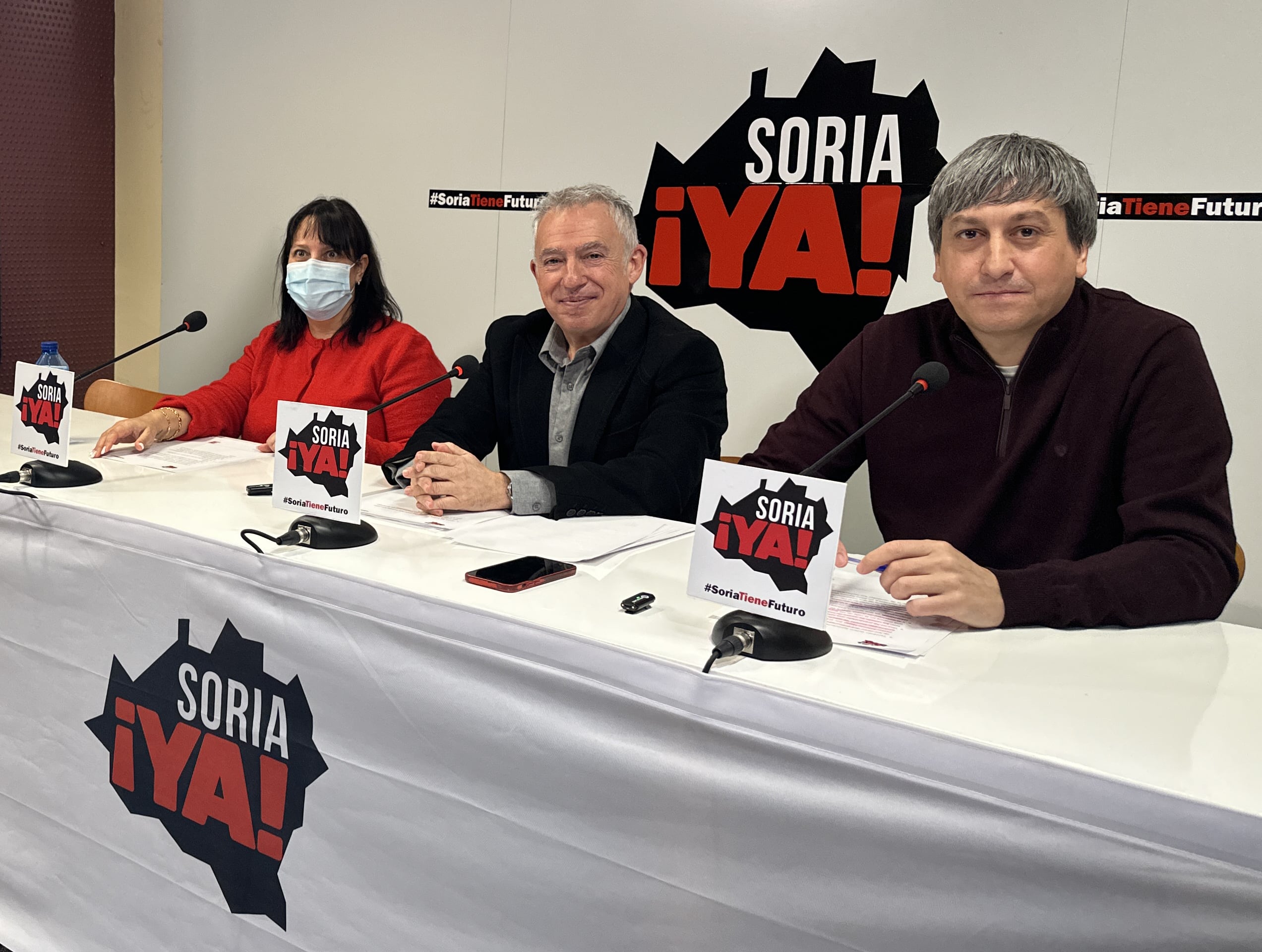 Rueda de prensa de los tres procuradores de Soria Ya.