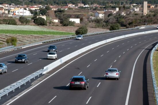 Imatge d&#039;arxiu de l&#039;autopista AP-7 al Camp de Tarragona