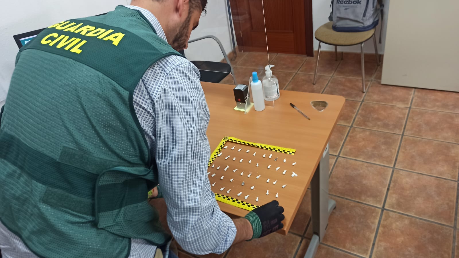 Guardia Civil en operación sobre el menudeo en Martos.