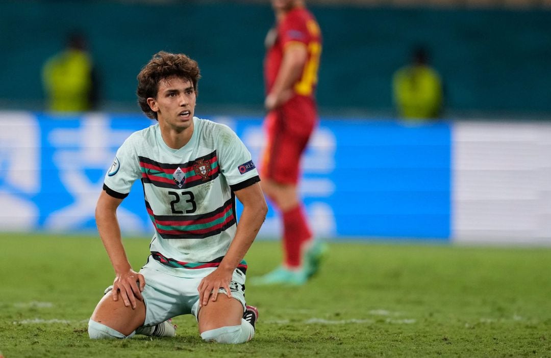 Joao Félix en la eliminatoria contra Bélgica