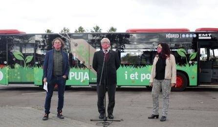 Presentación de los nuevos autobuses híbridos