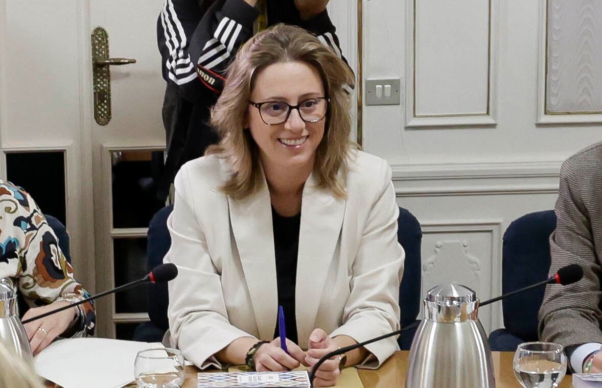 La portavoz adjunta Laura Chuliá, en una reciente reunión de la junta de síndics
