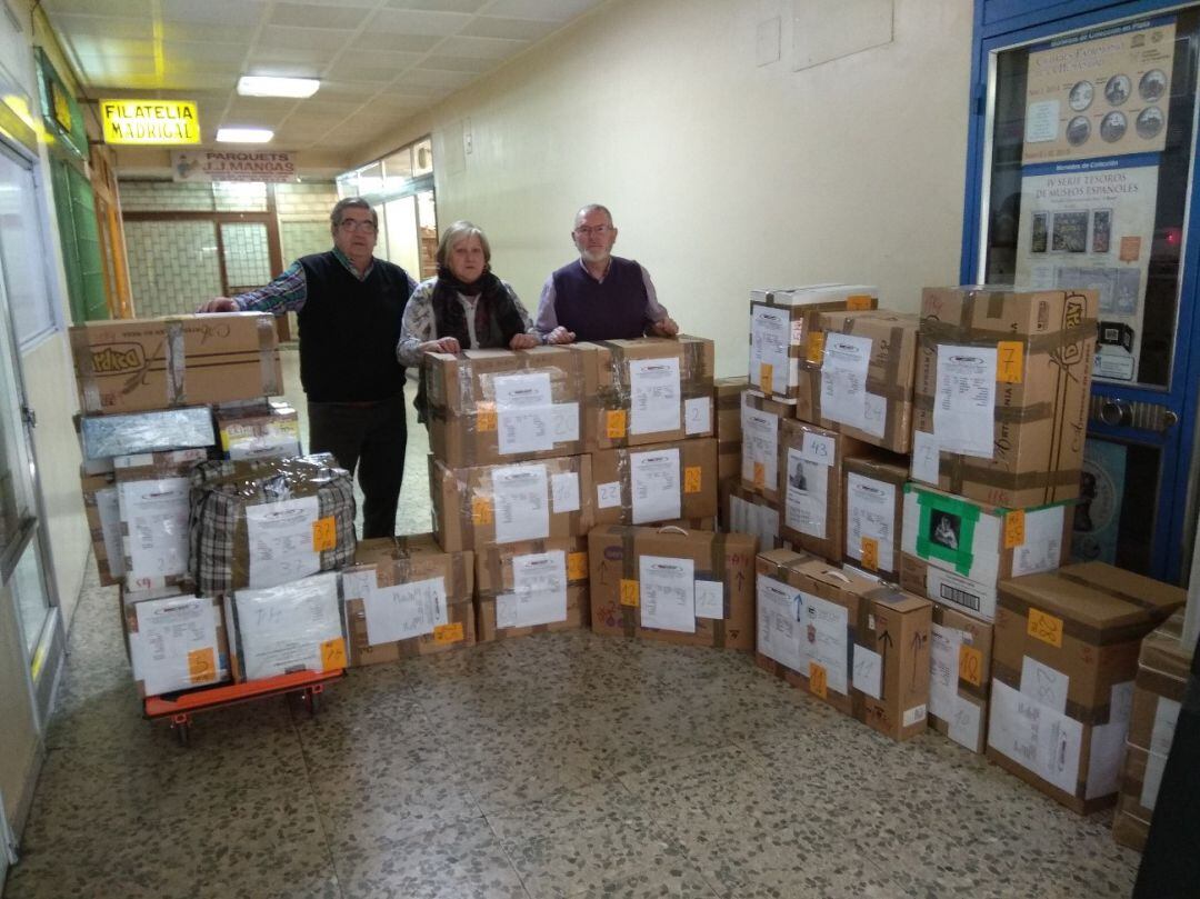 Material solidario enviado desde Palencia