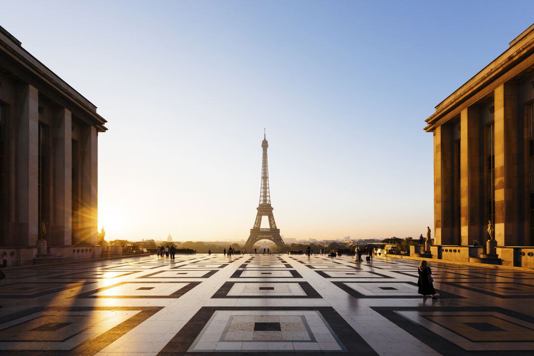 Una imagen de la torre Eiffel en París. 