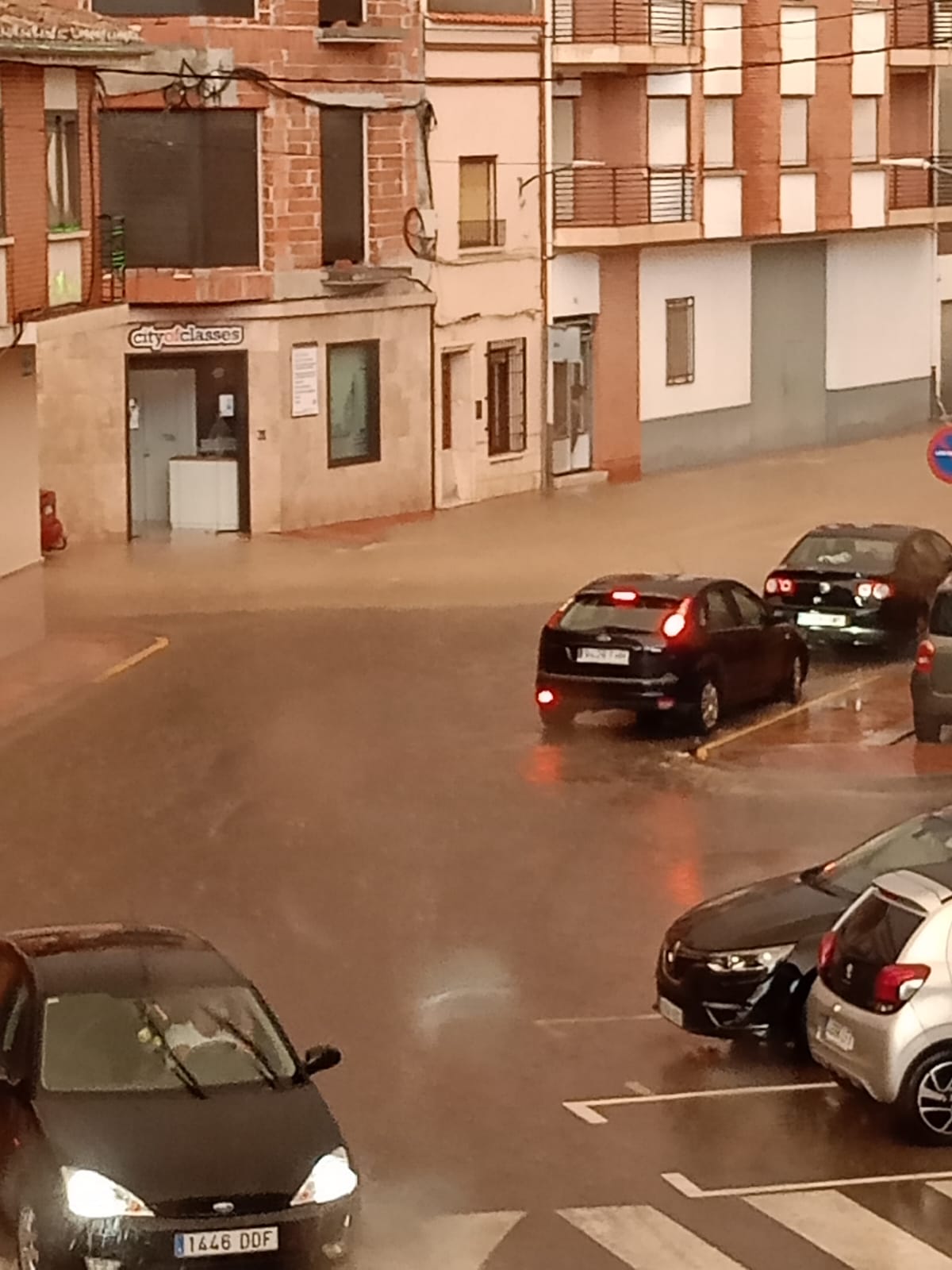 Inundaciones en calles de la Roda / Ayuntamiento de La Roda