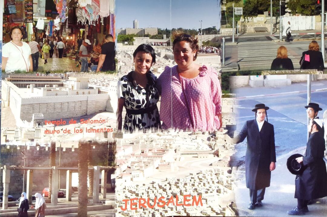 Verónica Cabanillas durante su estancia en Jerusalén