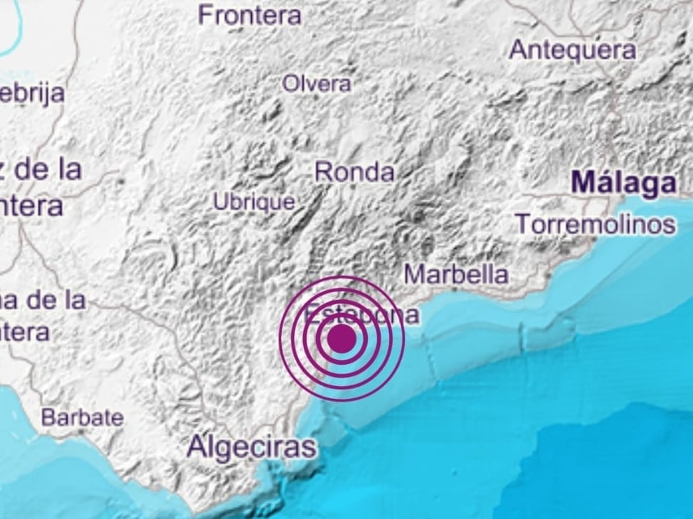 Epicentro del seísmo registrado este lunes, uno de diciembre