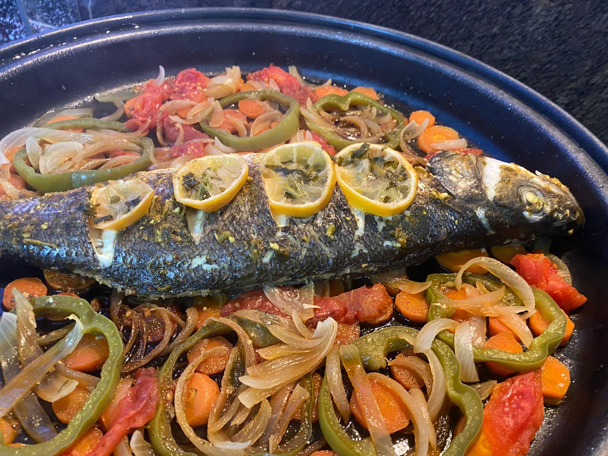 Tajine de pescado.