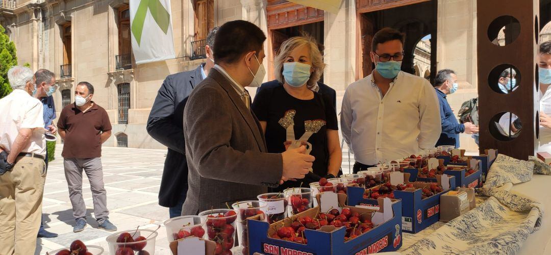 Presentación de la VIII Muestra de la Cereza en la lonja del Palacio Provincial.