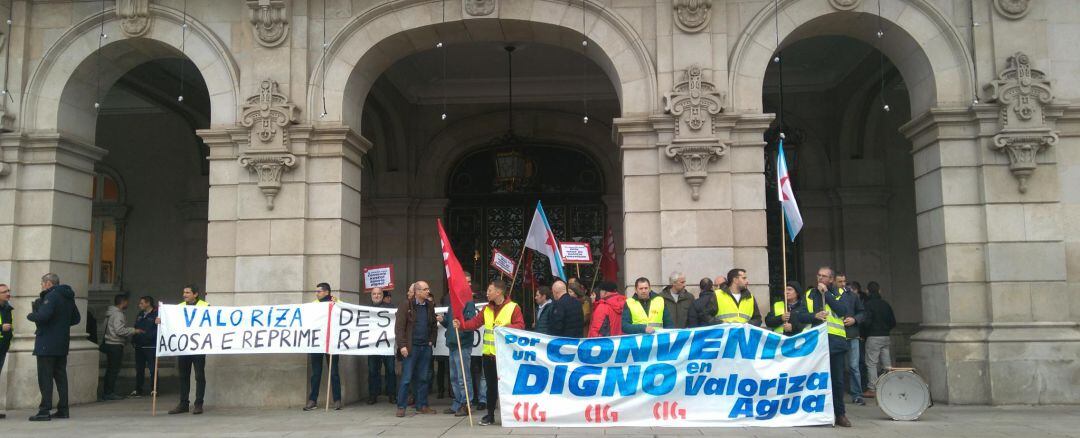 Movilización de los trabajadores de Valoriza