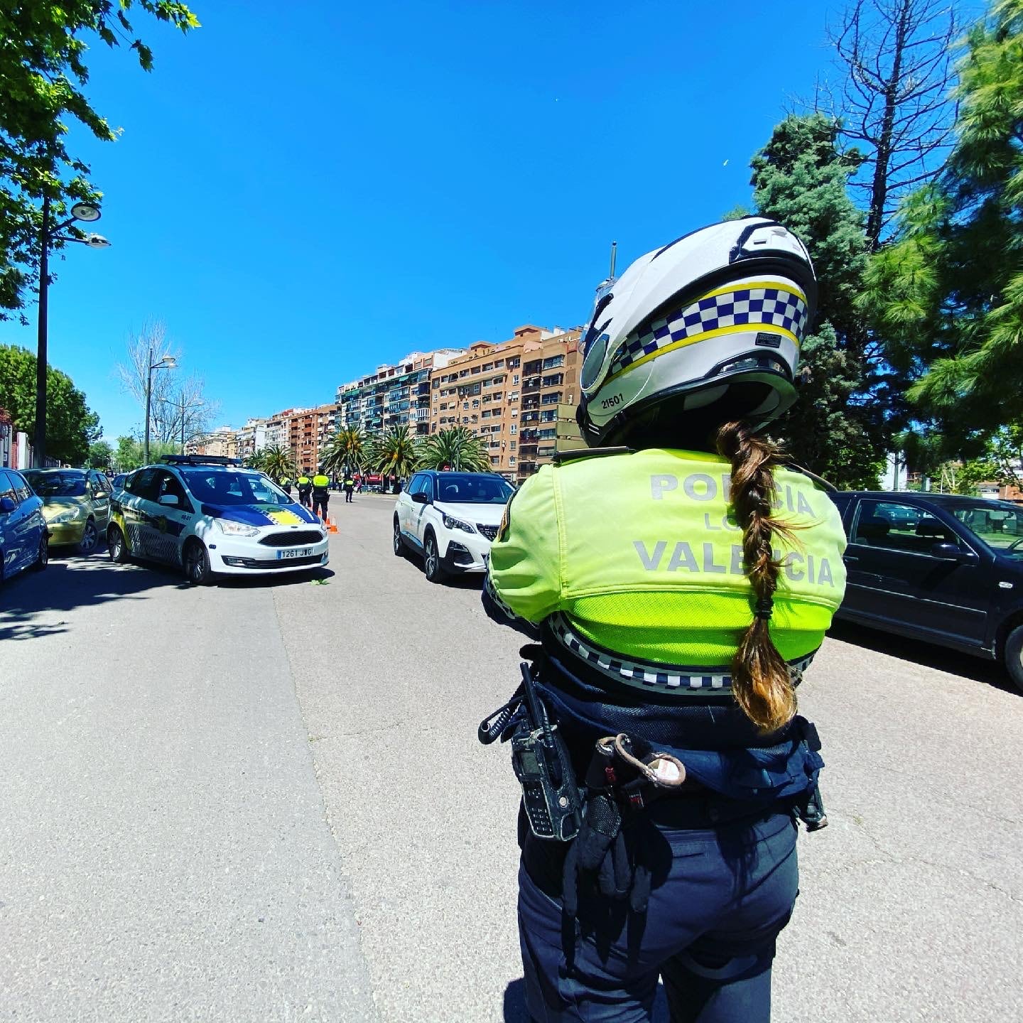 Imagen de una agente de la Policía Local