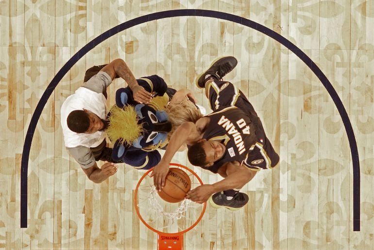 Glenn Robinson III durante el concurso de mates.