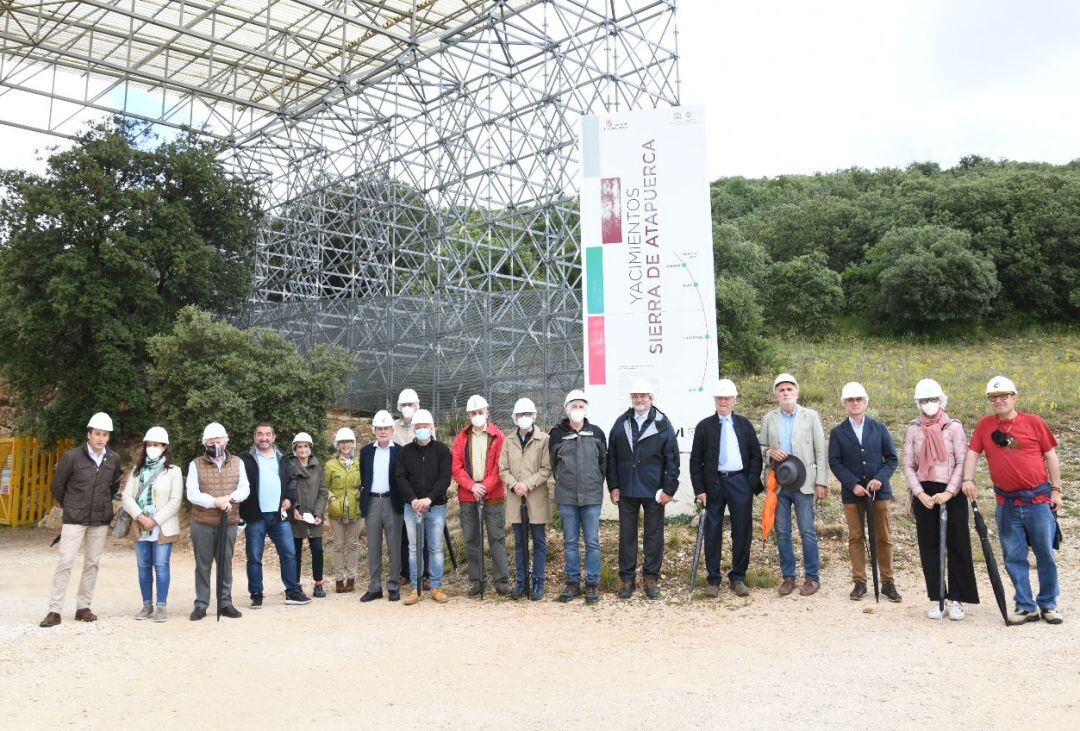 los patronos han visitado los yacimientos de la sierra de Atapuerca.