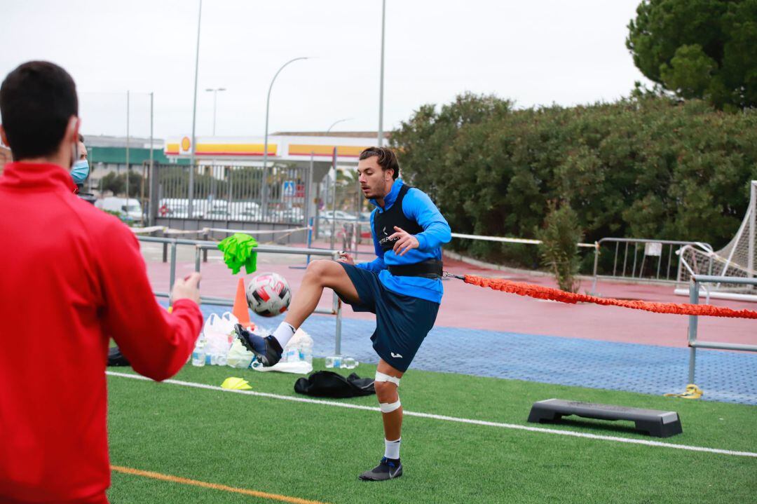 Rodri durante un entrenamiento