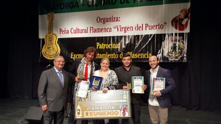 Los cuatro finalistas del XVII Concurso de Cante FLamenco Mayorga Ciudad de Plasencia