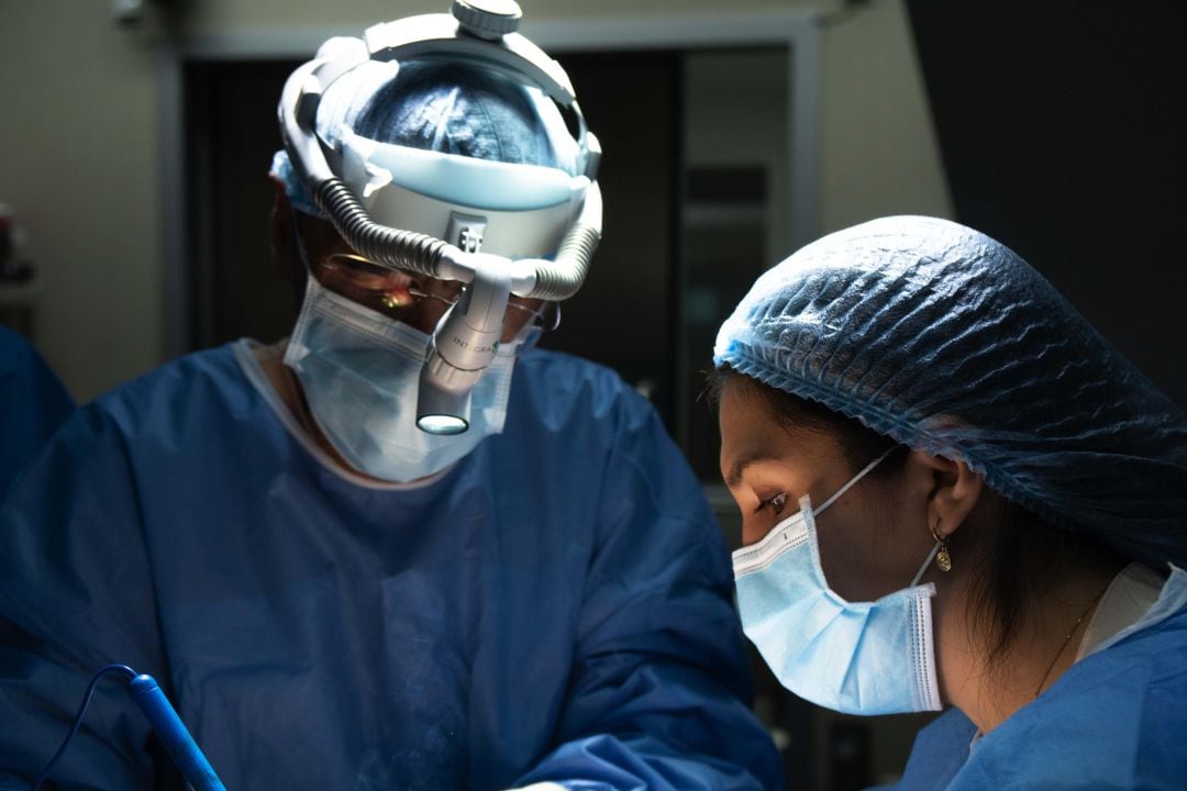 Actividad en un quirófano.